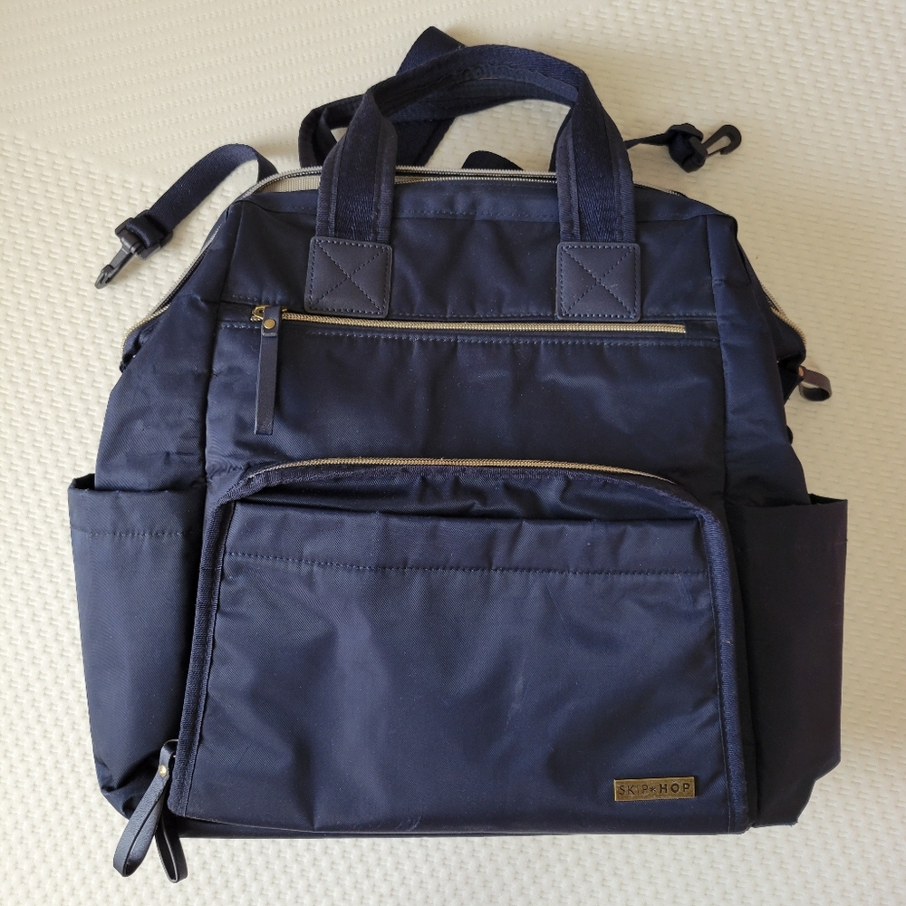 Skip Hop Navy Blue Diaper Backpack